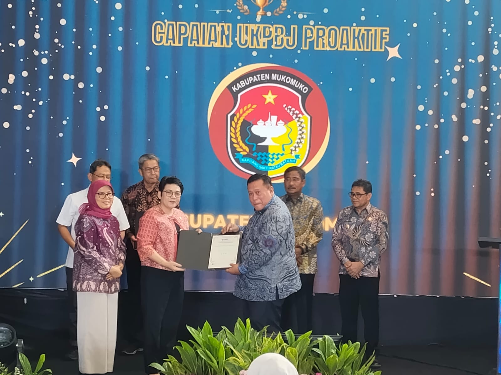 Pemkab Mukomuko Raih Penghargaan UKPBJ Proaktif, Bukti Komitmen Perkuat Tata Kelola Pengadaan